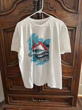 The lost bros Aerosmith rock n roller coaster Tshirt